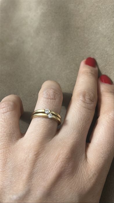 Кольцо с бриллиантами 750 пробы