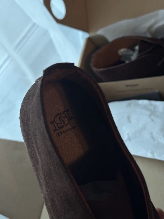 Dune UK Ghete casual  maro din piele întoarsă