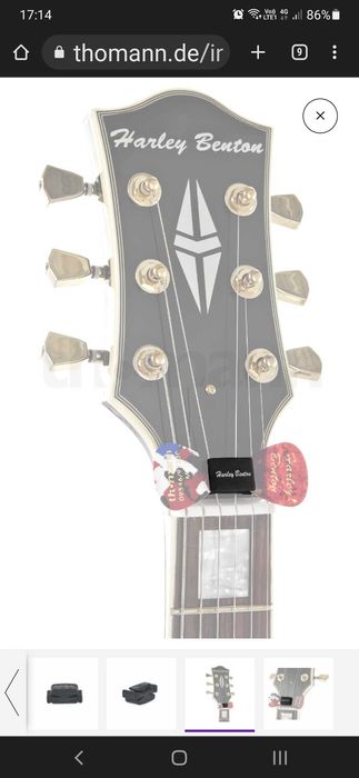 Pick holder, държач за перца за китара, бас и други