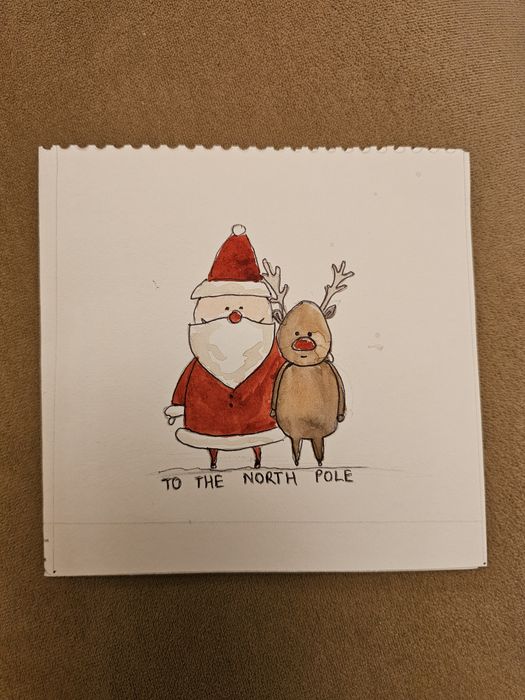 Коледни картички, изработени с любов