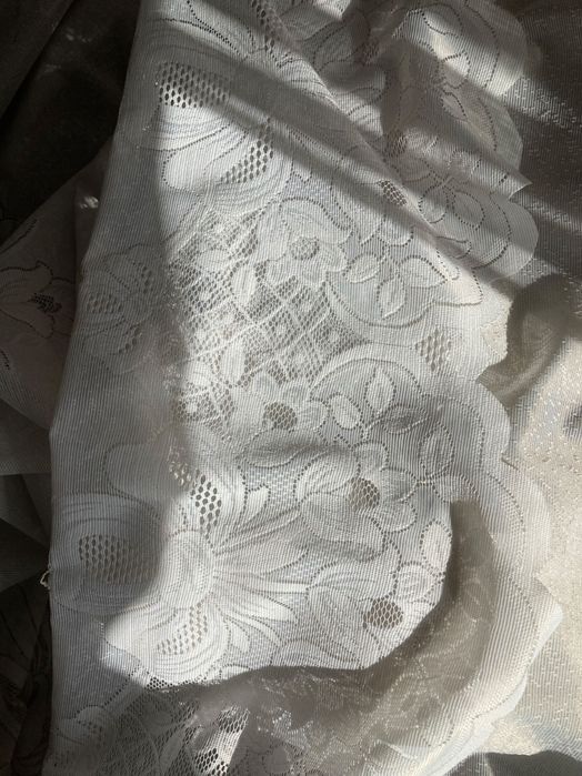 Перде бяла дантела