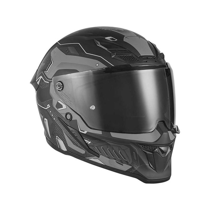 Cască moto FullFace Noua NOX GOLIATH Exklusiv titan Integrala, viziera fumurie inclusa in pachet