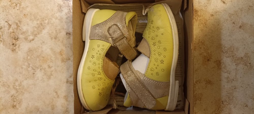 Туфли для девочки, кожаные, размер 21