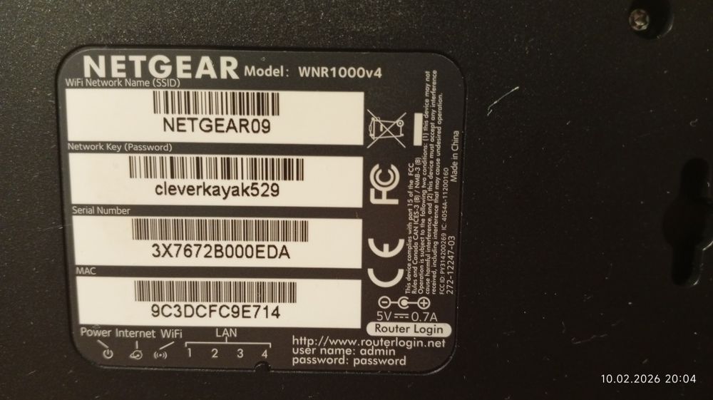 Wi-fi роутер Netgear WNR 1000