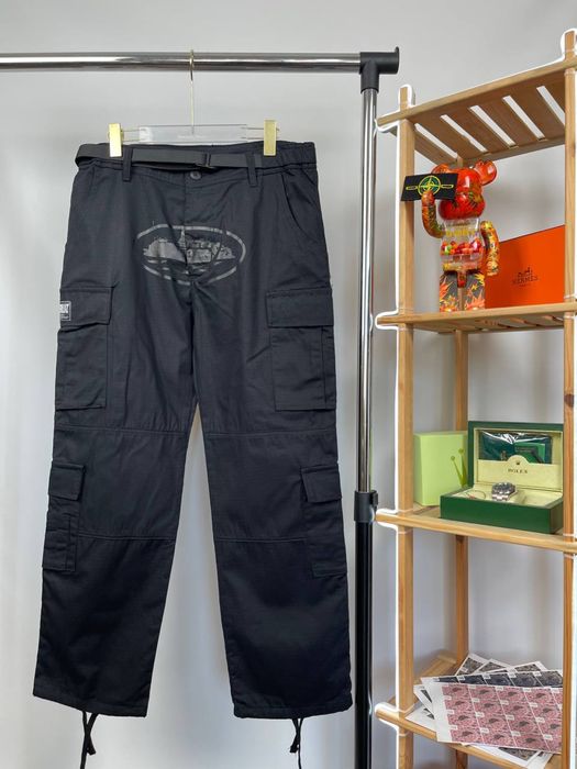 Corteiz Cargo Black Pants | Pantaloni Corteiz