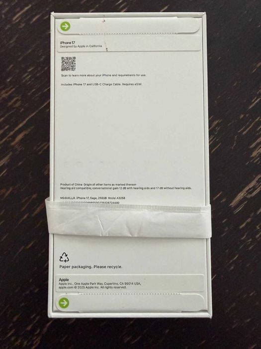 Iphone 17, 256 GB, 1 SIM