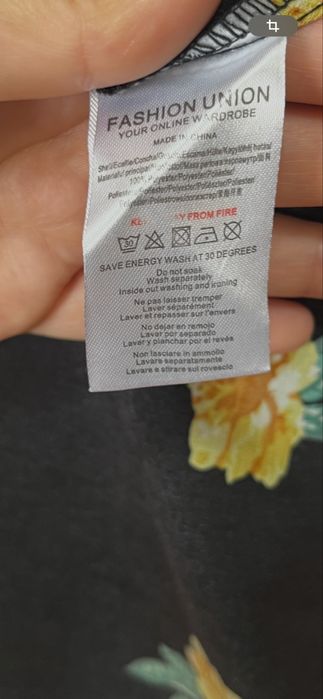 Rochie lungă cu imprimeu floral, fără defecte, mărimea S