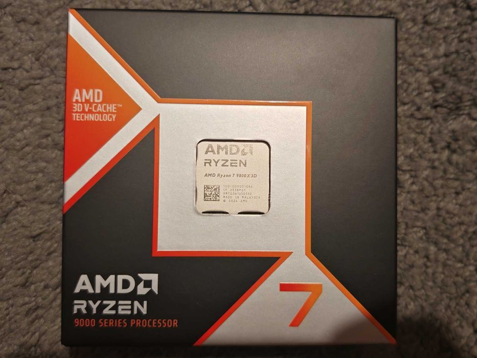 НОВ ! Процесор AMD - Ryzen 7 9800X3D, 8 cores, 5.2Ghz, AM5