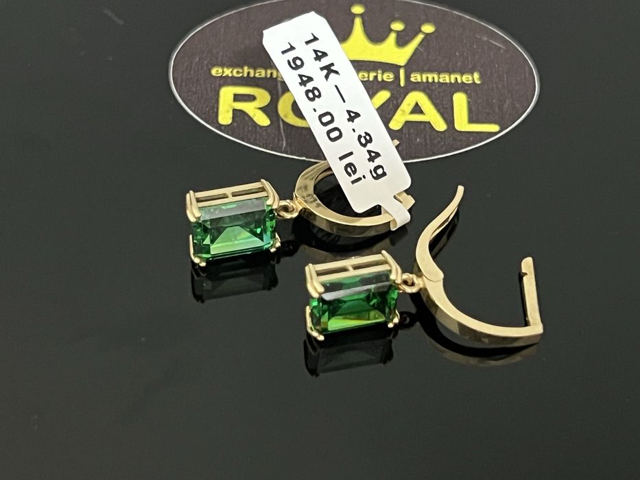 Bijuteria Royal CB : Cercei dama aur 14k 585  4,34 grame