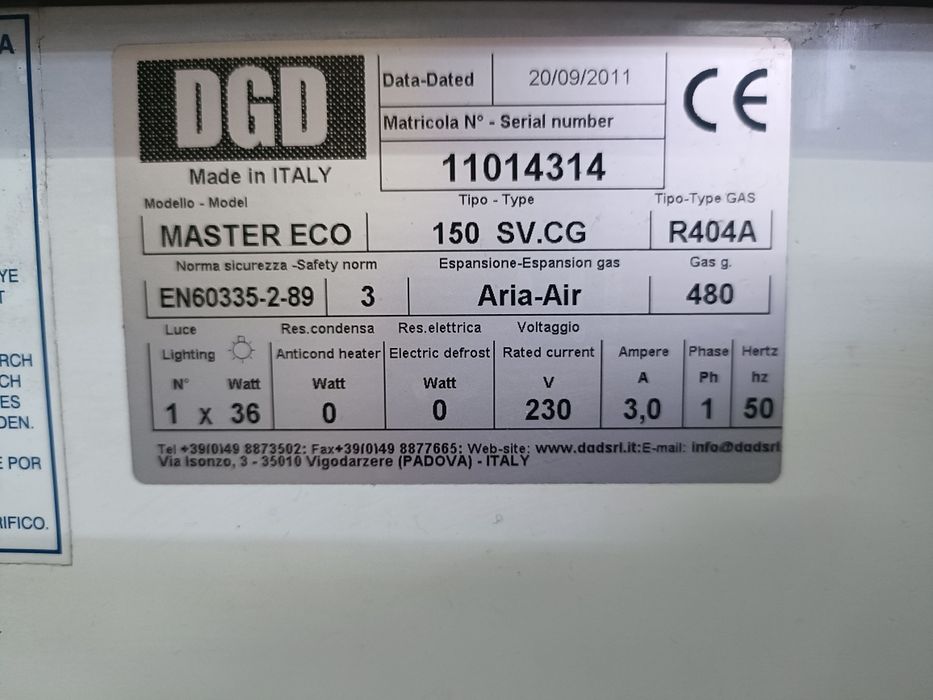 Vitrina frigorifica orizontala 150 cm DGD ITALY