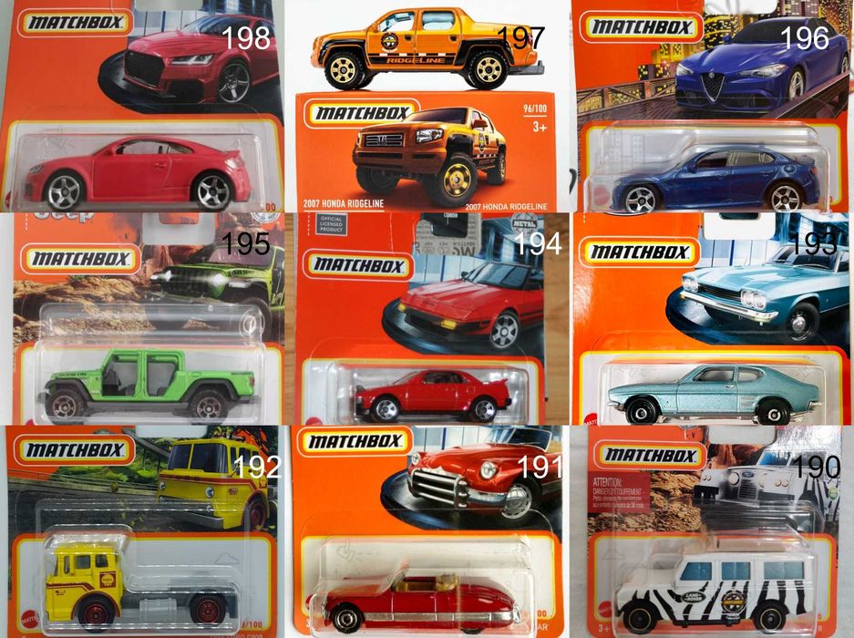 Метални колички Мачбокс Matchbox от различни години в мащаб 1:64 Част2