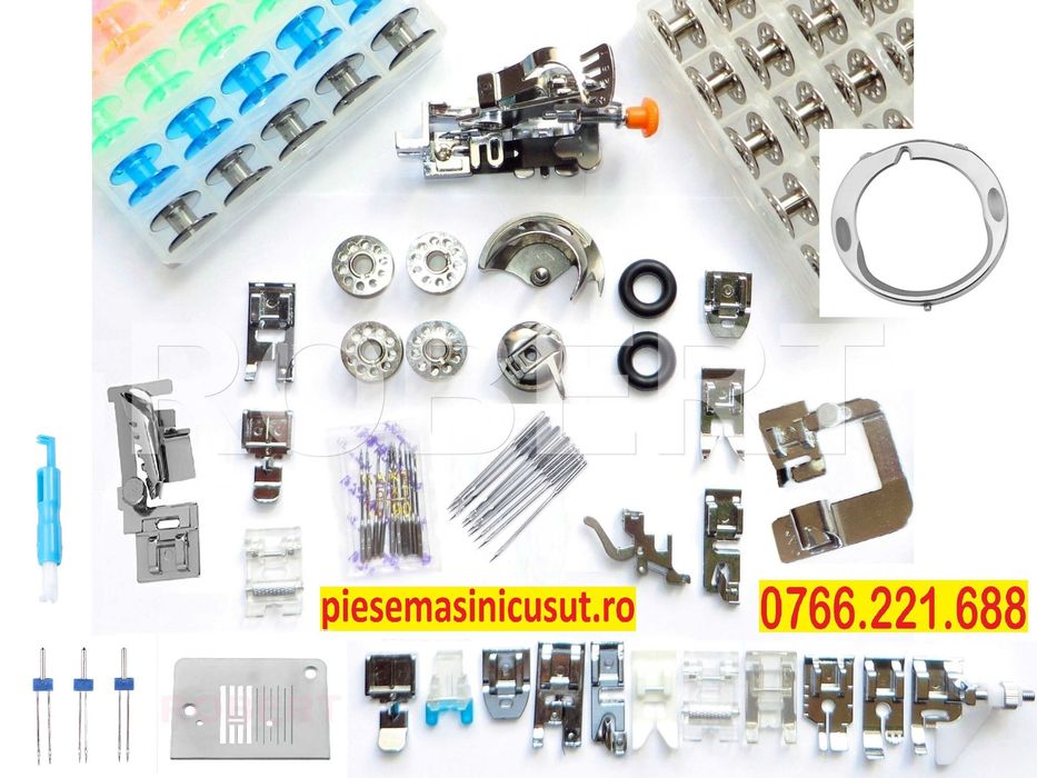 Piese accesorii - suveica mosor bobina graifer picioruse -  masina cusut Singer Tradition Initiale Promise Smart