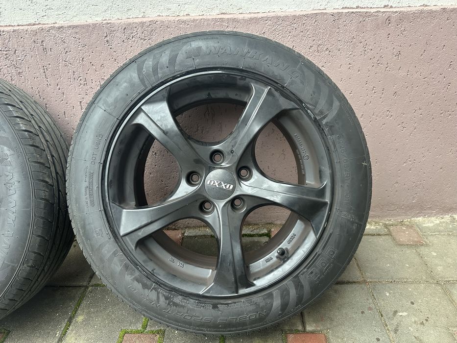 Vând set jante aliaj OXXO pentru BMW R17 225/55 cu ,cauciucuri de vară