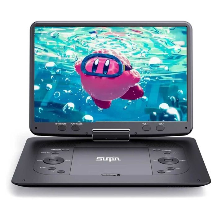 Преносим DVD плейър Sunpin PD1406 с голям въртящ се екран
