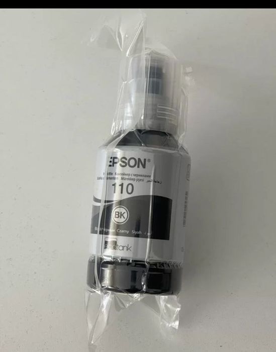 Чернила, Краска Epson 110 Black ink bottle 127 ml
 (C13T03P14A)

Цвет: