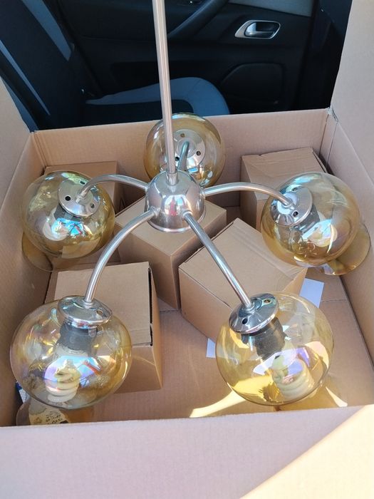 Абажур 5 лампи здрав