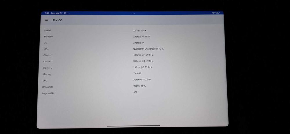 Tableta Xiaomi Pad 6