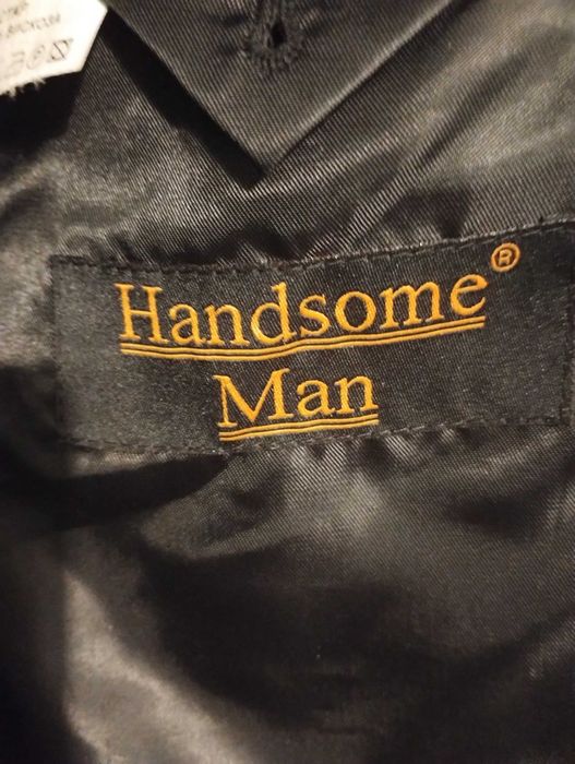 Мъжко дълго вълнено палто Handsome man