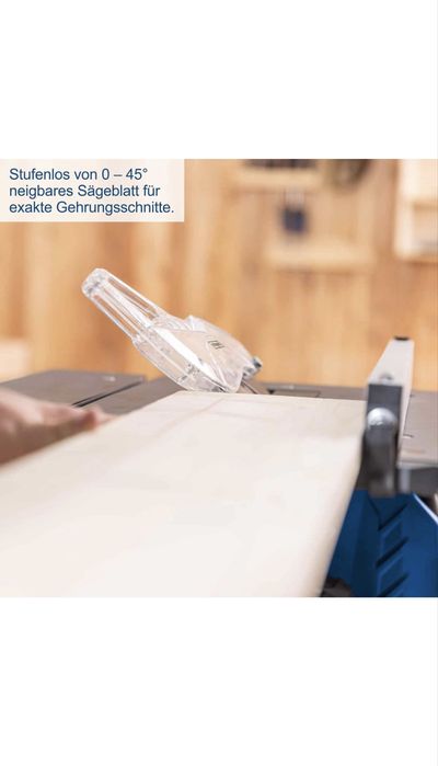 Нов Настолен циркуляр Scheppach HS210 -1500W 4800 оборота/мин