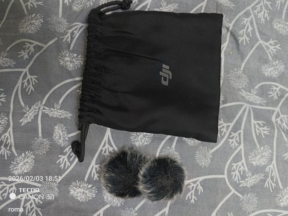DJI Mic (2TX + 1RX) — Ideal holatda, to'liq komplekt