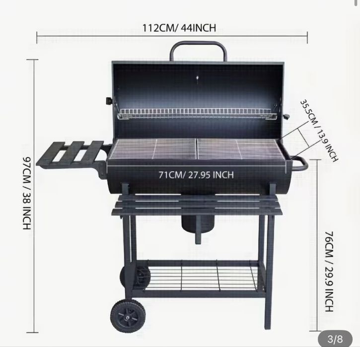 Grătar pe cărbuni (BBQ Smoker)