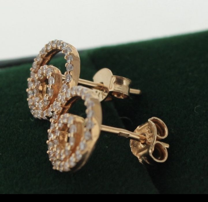 Cercei aur rose 14ct