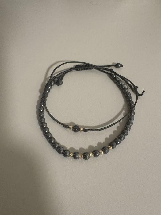 комплект seven hills hematite cross  с 14K злато