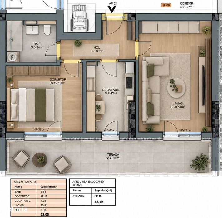 apartament 2 camere, sector 3, bloc nou, 2027, comision 0%