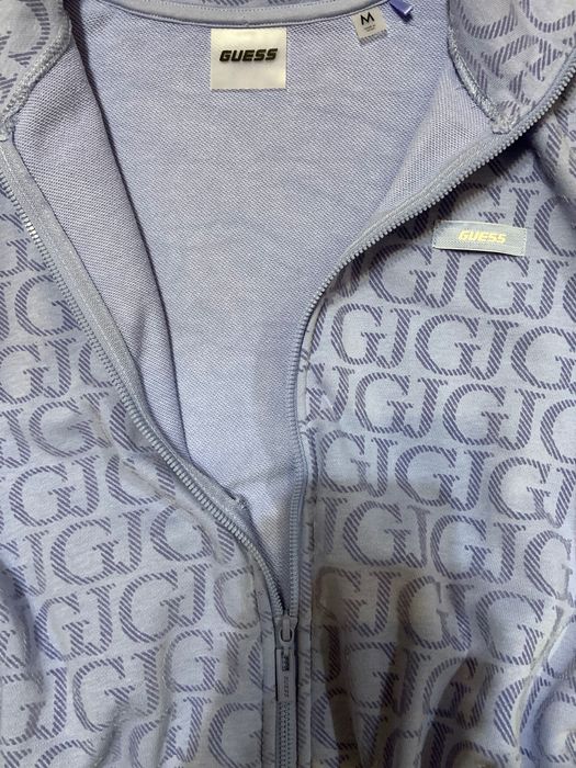 Guess Спортна блуза – Синя, Оригинална, С релефна материя, Размер M