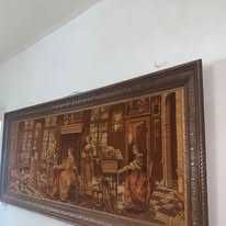 Tblou in rama de lemn catifea