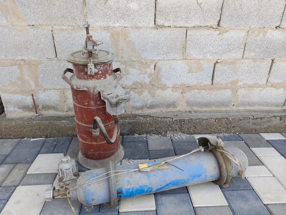 Газосварка с кислородным баллоном