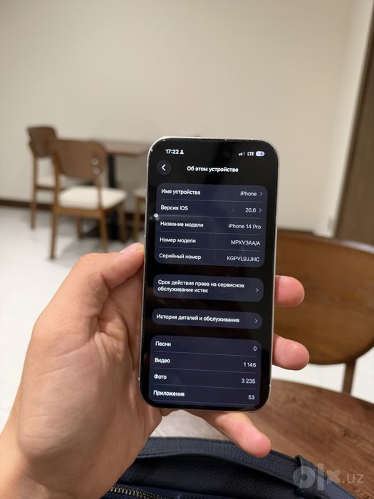 Iphone 14 pro idiyal holda karokasi yoq usta kormgan