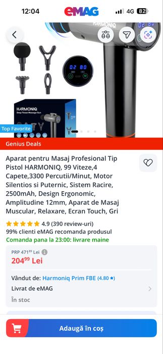 Aparat pentru masaj profesional Harmonik