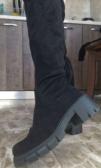 Дамски ботуш велур 37