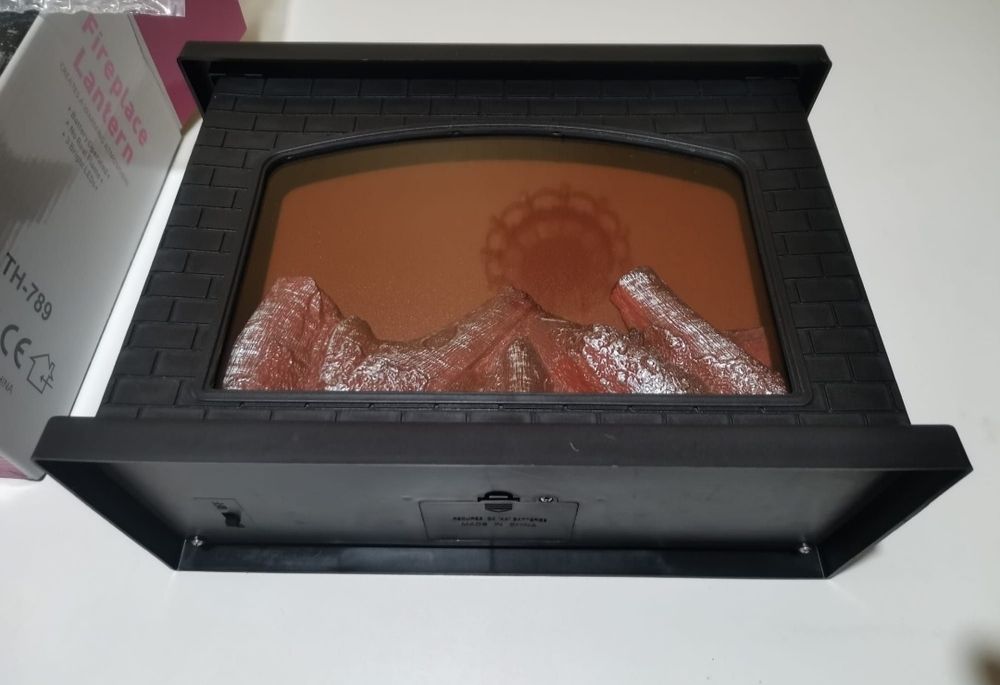 Semineu cu efect de flacara, 3 LED-uri, decoratiune, nou