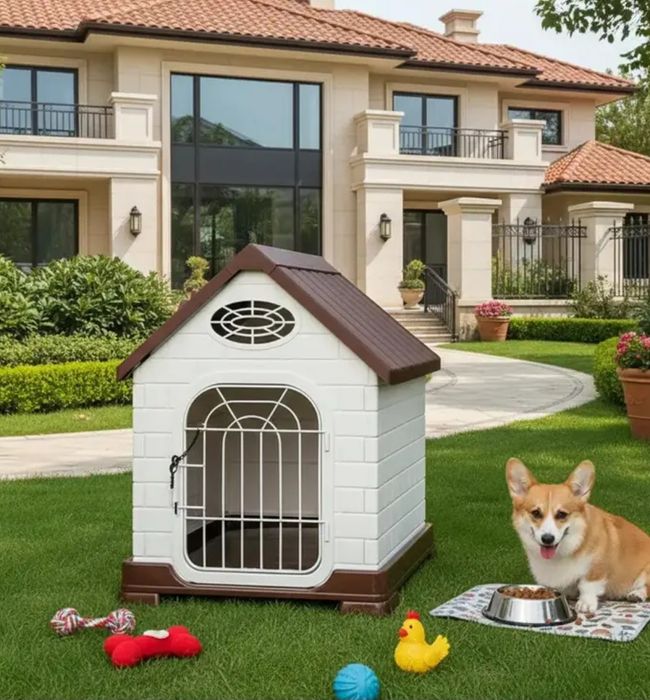 Водоустойчива Пластмасова Къща за Кучета