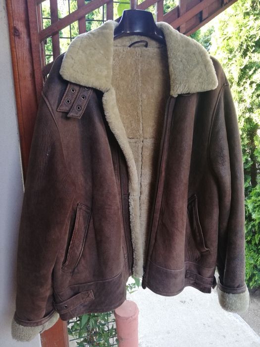 Geaca piele naturala și blana Trapper Xl