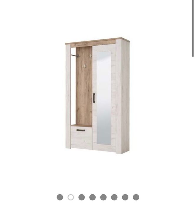 Антре с огледало, три закачалки, шкаф за обувки и гардероб