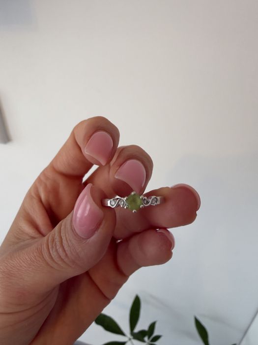 Inel aur cu peridot  14k