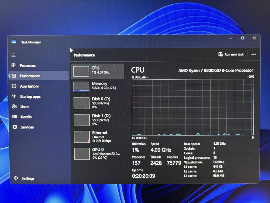 Pc gaming ryzen 9800x3D