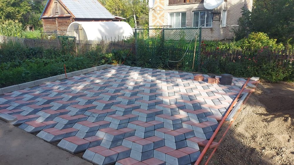 Брусчатка, укладка брусчатки