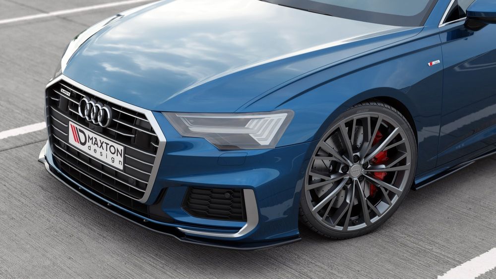 Спойлер за предна S-line броня Maxton design за Audi А6 C8 (2018-)
