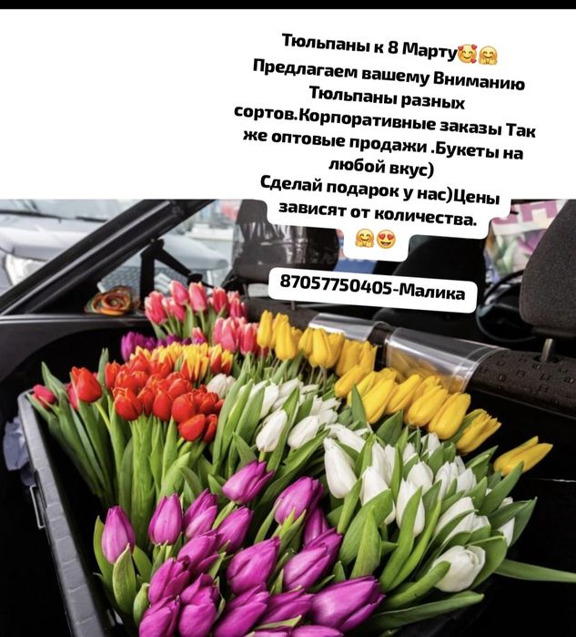 Тюльпаны к 8 марту