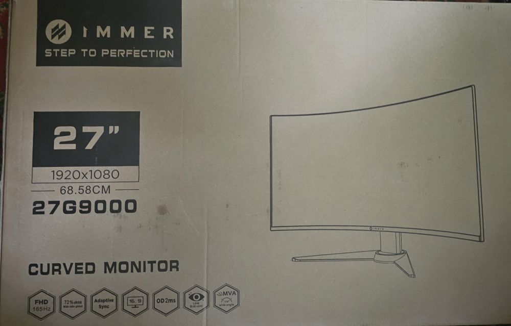 Monitor IMMER 27G9000 Curved 165Hz FULL HD