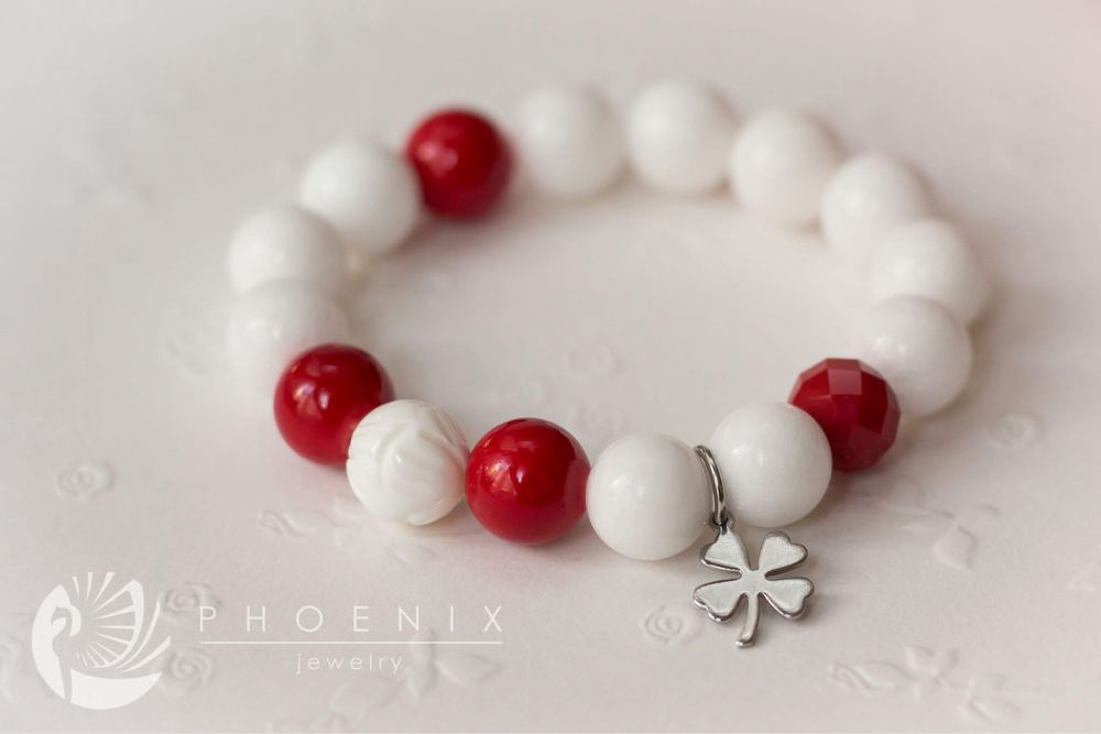 Ръчно изработени гривни мартеници с естествени камъни - мартенички