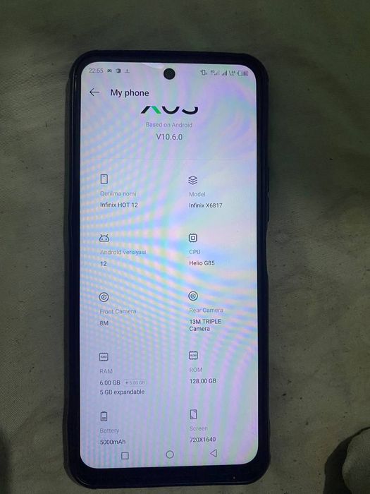 Infinix HOT 12 128tali Sirochni sotiladi