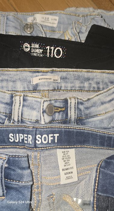 Дънки Zara, H&M, Reserved104/110  размер