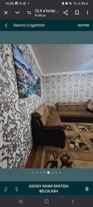 Dom квартира shahar markazidan.