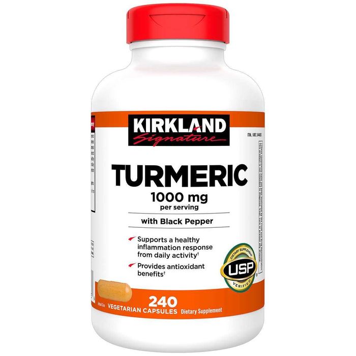 Куркума Kirkland Signature TURMERIC 320капс 1000 мг Америка