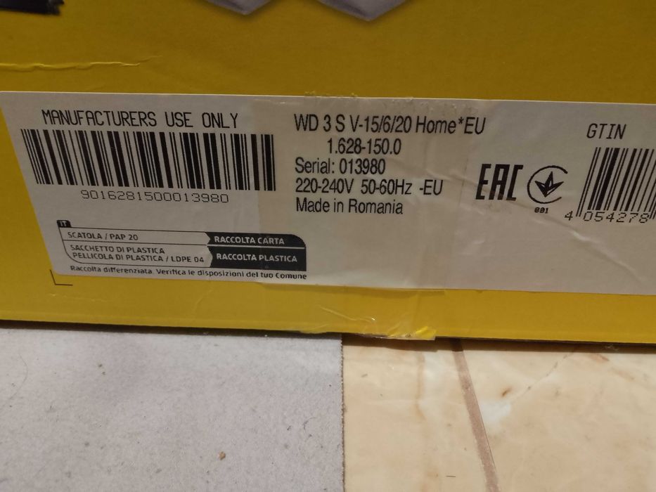 Kärcher WD 3 S V-15/6/20 Home